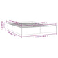 Bedframe Massief Hout Wit 140X190 Cm