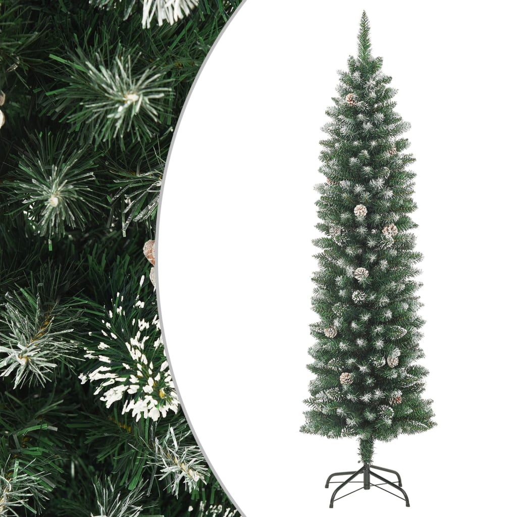 Kunstkerstboom Smal Met Standaard 150 Cm Pvc