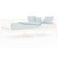 Slaapbank Massief Grenenhout Wit 90X200 Cm