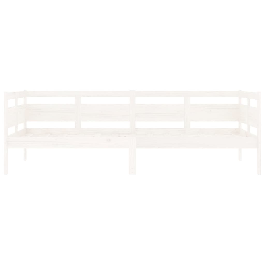 Slaapbank Massief Grenenhout Wit 90X200 Cm