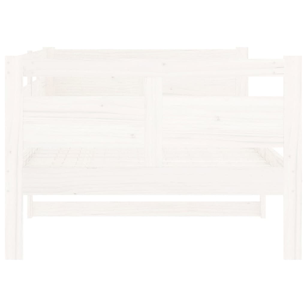 Slaapbank Massief Grenenhout Wit 90X200 Cm
