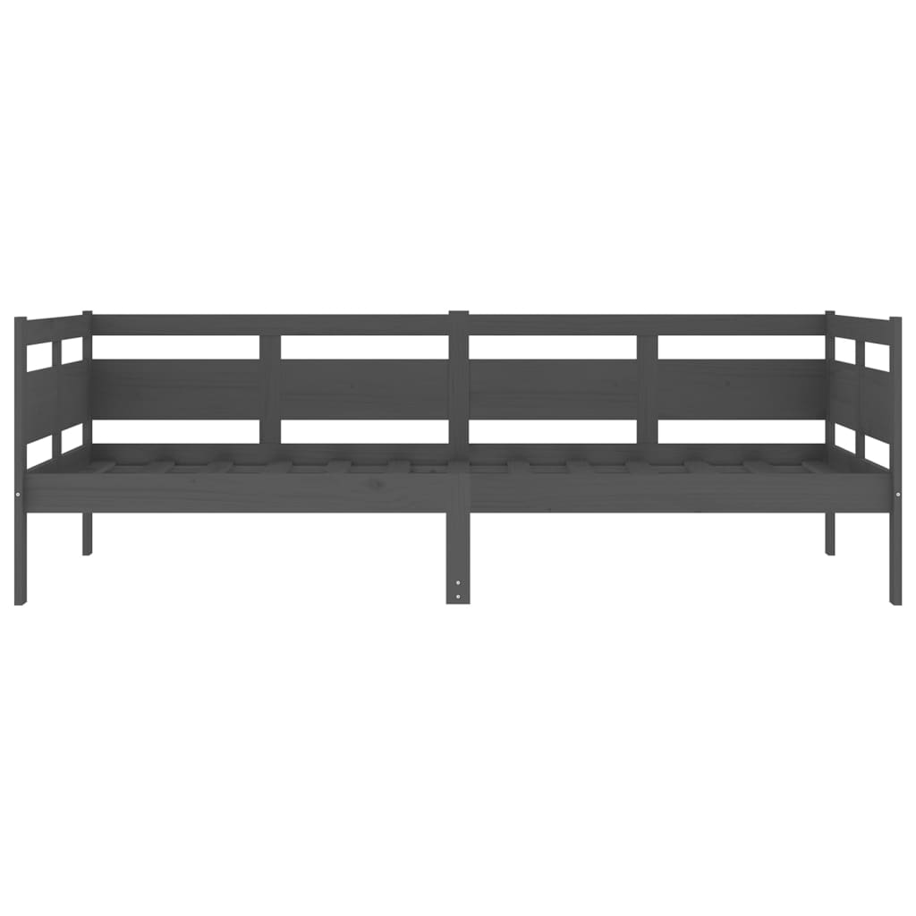 Slaapbank Massief Grenenhout Grijs 90X200 Cm
