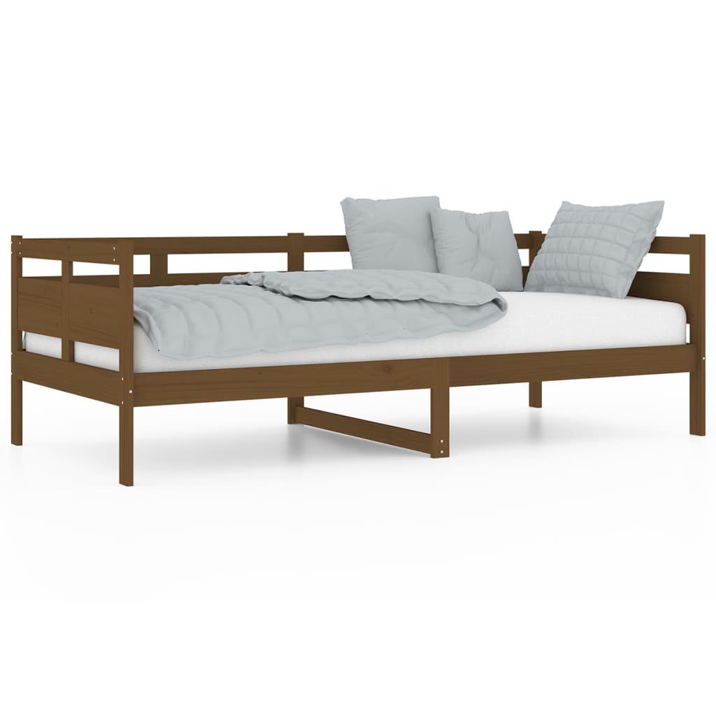 Slaapbank Massief Grenenhout Honingbruin 90X200 Cm