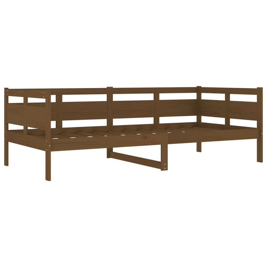 Slaapbank Massief Grenenhout Honingbruin 90X200 Cm