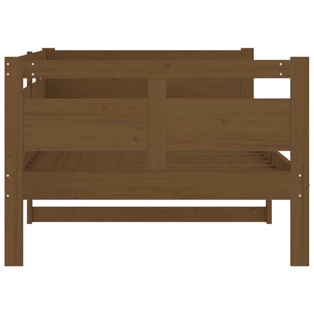 Slaapbank Massief Grenenhout Honingbruin 90X200 Cm