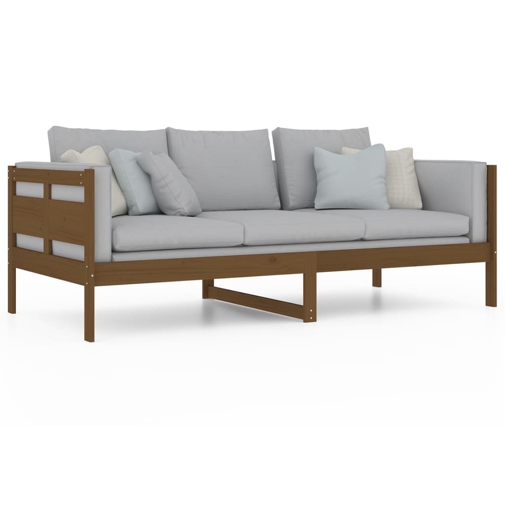 Slaapbank Massief Grenenhout Honingbruin 90X200 Cm