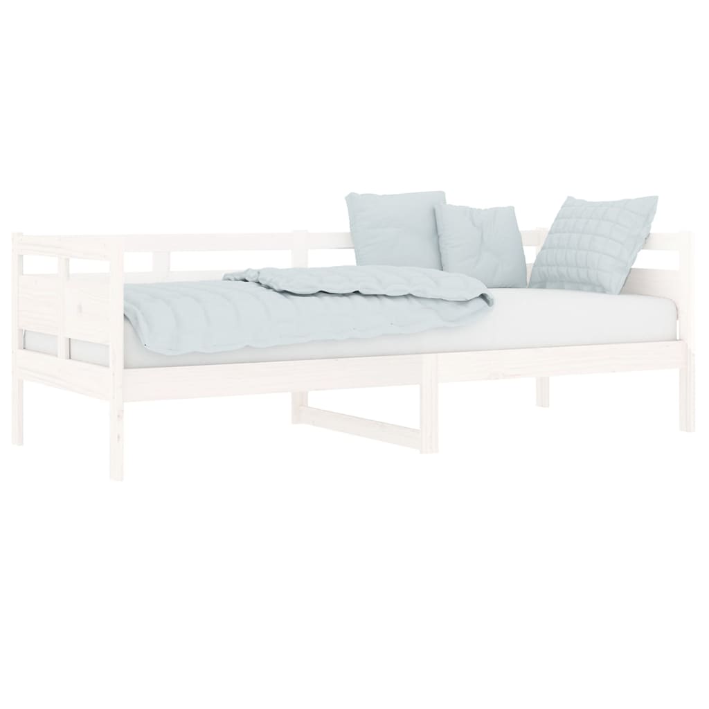 Slaapbank Massief Grenenhout Wit 80X200 Cm