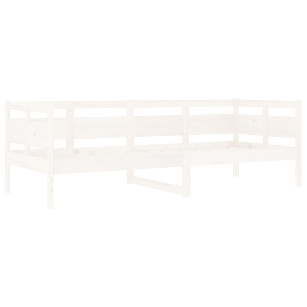 Slaapbank Massief Grenenhout Wit 80X200 Cm