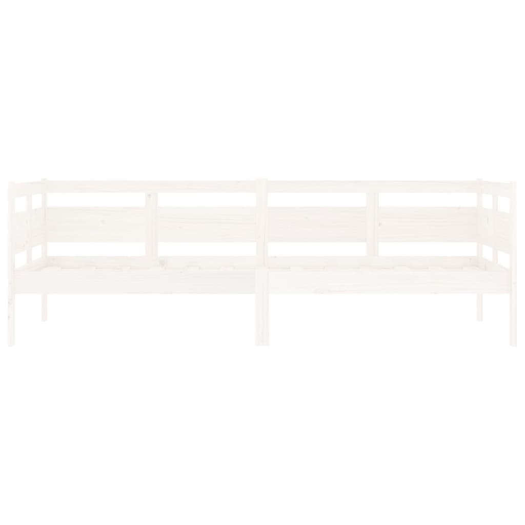 Slaapbank Massief Grenenhout Wit 80X200 Cm