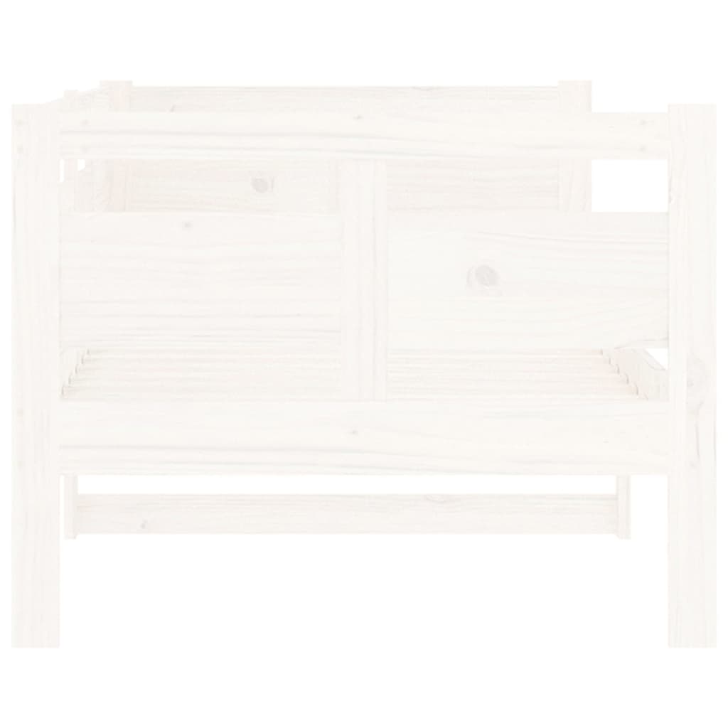 Slaapbank Massief Grenenhout Wit 80X200 Cm