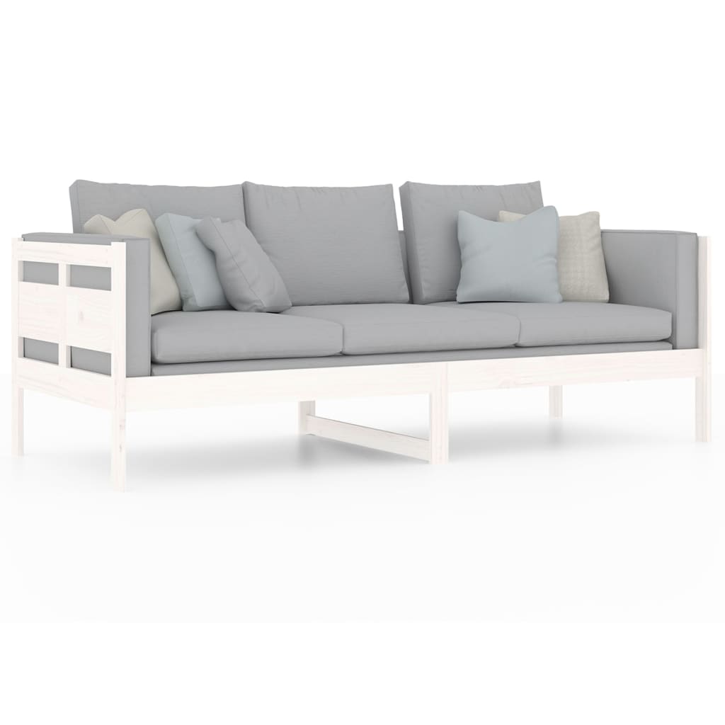 Slaapbank Massief Grenenhout Wit 80X200 Cm