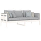 Slaapbank Massief Grenenhout Wit 80X200 Cm