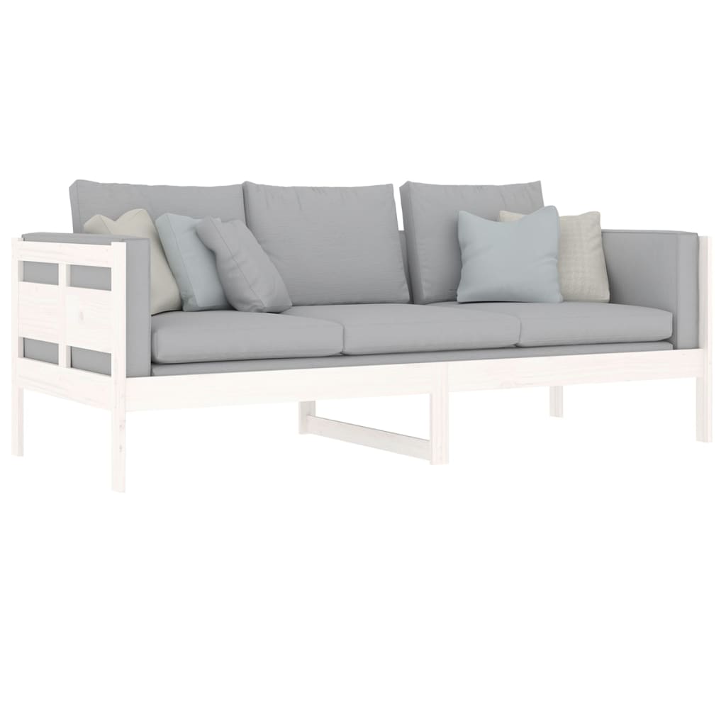 Slaapbank Massief Grenenhout Wit 80X200 Cm