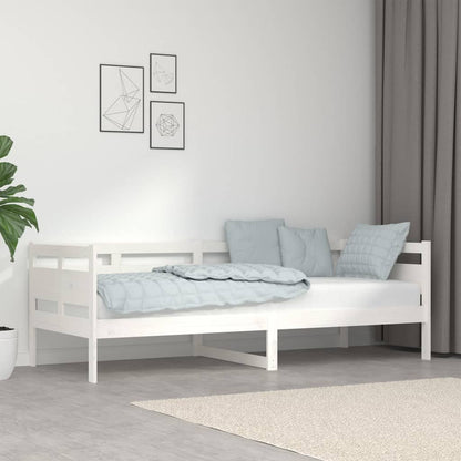 Slaapbank Massief Grenenhout Wit 80X200 Cm