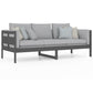 Slaapbank Massief Grenenhout Grijs 80X200 Cm