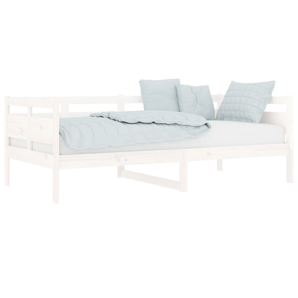 Slaapbank Massief Grenenhout Wit 90X190 Cm