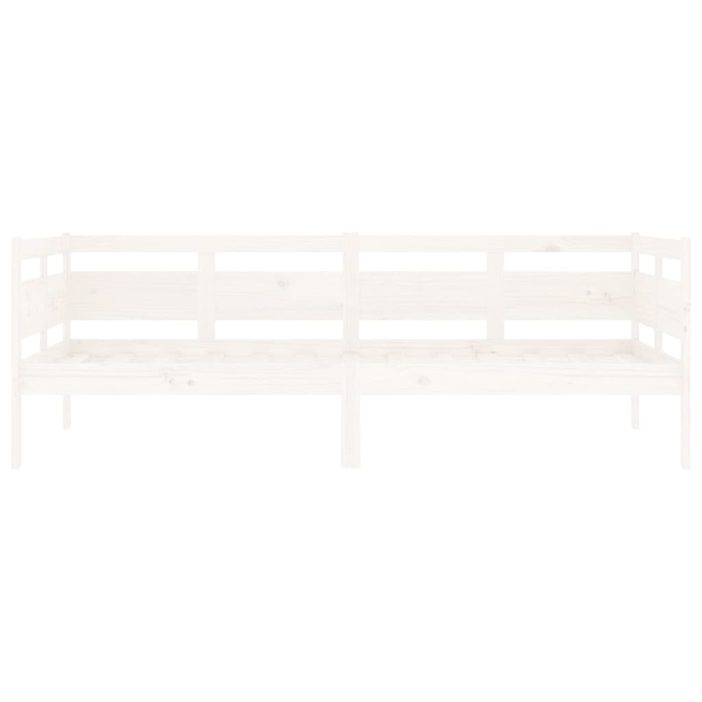 Slaapbank Massief Grenenhout Wit 90X190 Cm