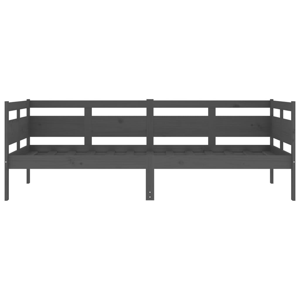 Slaapbank Massief Grenenhout Grijs 90X190 Cm