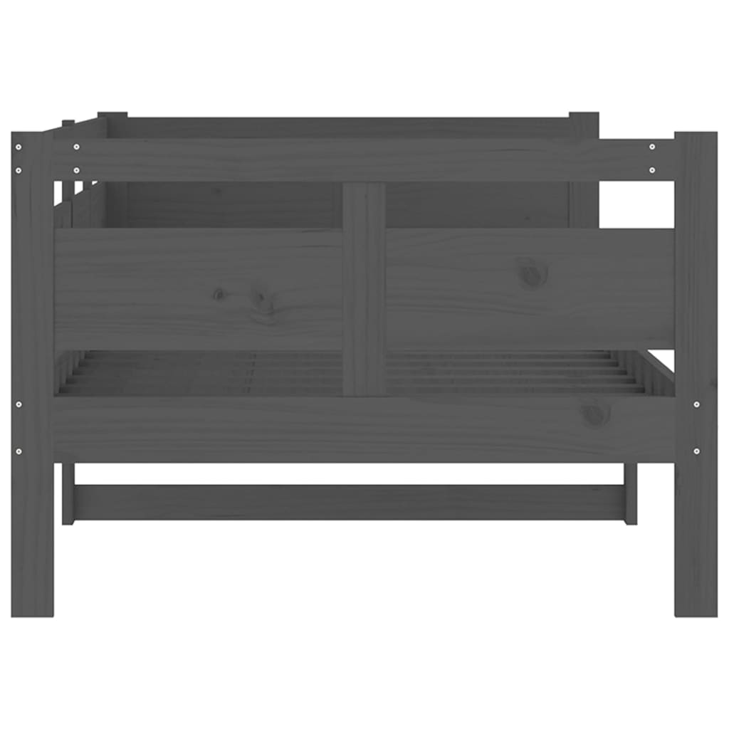 Slaapbank Massief Grenenhout Grijs 90X190 Cm