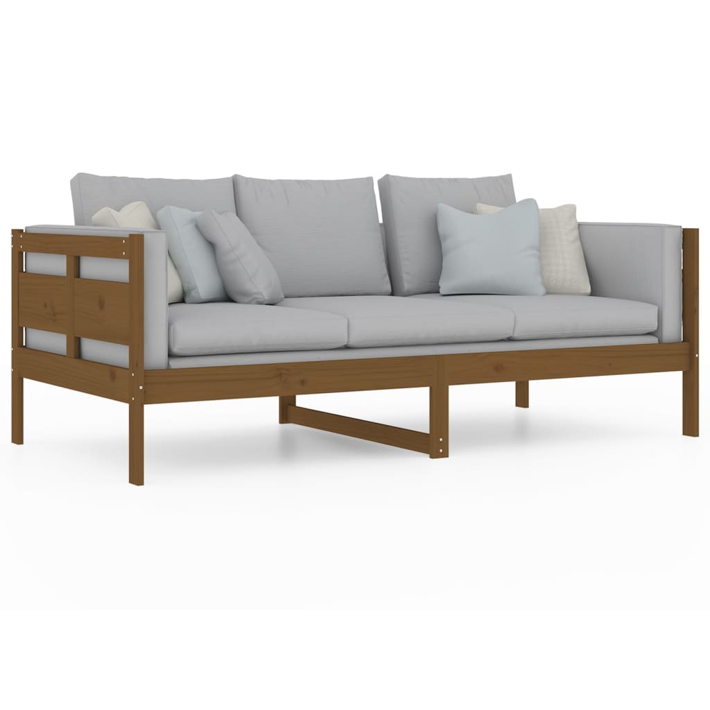 Slaapbank Grenenhout Honingbruin 90X190 Cm