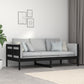 Slaapbank Massief Grenenhout Zwart 90X190 Cm