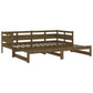 Slaapbank Uitschuifbaar Grenenhout Honingbruin 2X(90X200) Cm