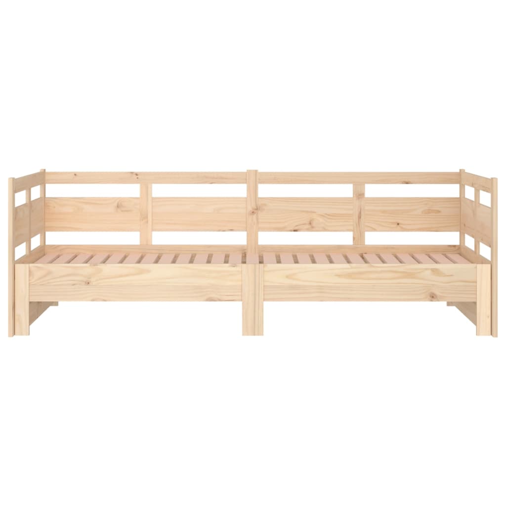 Slaapbank Uitschuifbaar Massief Grenenhout 2X(90X190) Cm