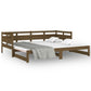 Slaapbank Uitschuifbaar Grenenhout Honingbruin 2X(90X190) Cm
