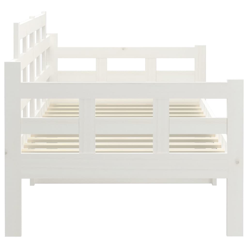 Slaapbank Massief Grenenhout Wit 80X200 Cm