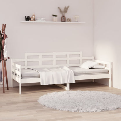 Slaapbank Massief Grenenhout Wit 80X200 Cm