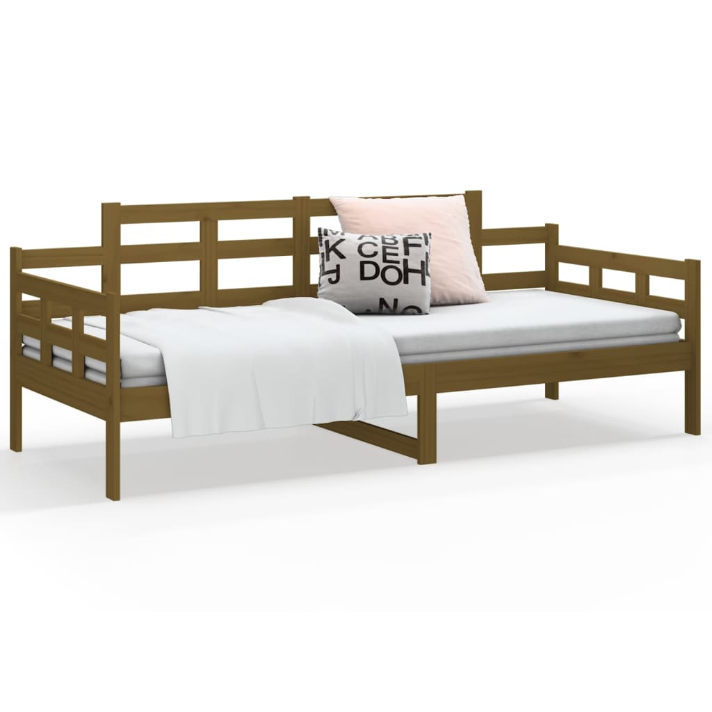 Slaapbank Grenenhout Honingbruin 80X200 Cm