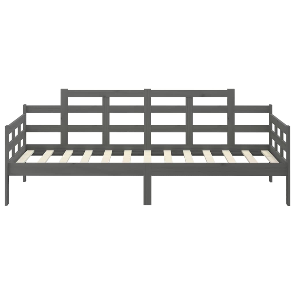Slaapbank Massief Grenenhout Grijs 90X190 Cm