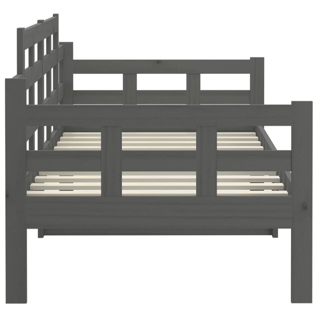 Slaapbank Massief Grenenhout Grijs 90X190 Cm
