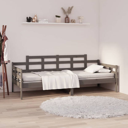 Slaapbank Massief Grenenhout Grijs 90X190 Cm
