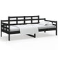 Slaapbank Massief Grenenhout Zwart 90X190 Cm