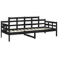 Slaapbank Massief Grenenhout Zwart 90X190 Cm