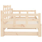 Slaapbank Uitschuifbaar Massief Grenenhout 2X(80X200) Cm