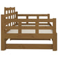 Slaapbank Uitschuifbaar Grenenhout Honingbruin 2X(80X200) Cm