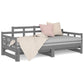 Slaapbank Uitschuifbaar Massief Grenenhout Grijs 2X(90X190) Cm