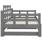 Slaapbank Uitschuifbaar Massief Grenenhout Grijs 2X(90X190) Cm