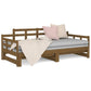 Slaapbank Uitschuifbaar Grenenhout Honingbruin 2X(90X190) Cm
