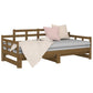 Slaapbank Uitschuifbaar Grenenhout Honingbruin 2X(90X190) Cm