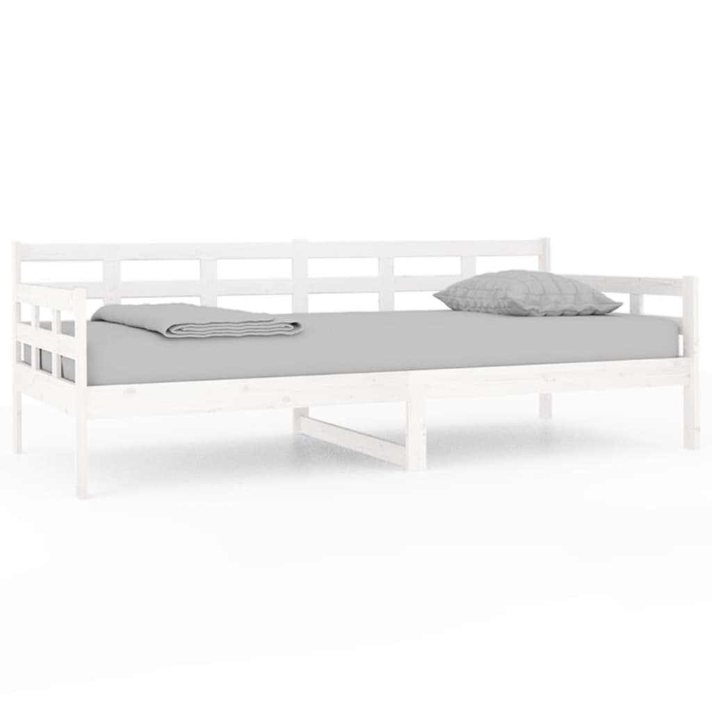 Slaapbank Massief Grenenhout Wit 90X200 Cm