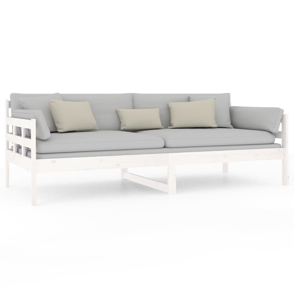 Slaapbank Massief Grenenhout Wit 90X200 Cm