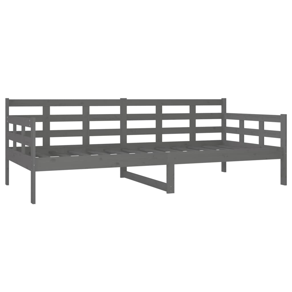 Slaapbank Massief Grenenhout Grijs 90X200 Cm