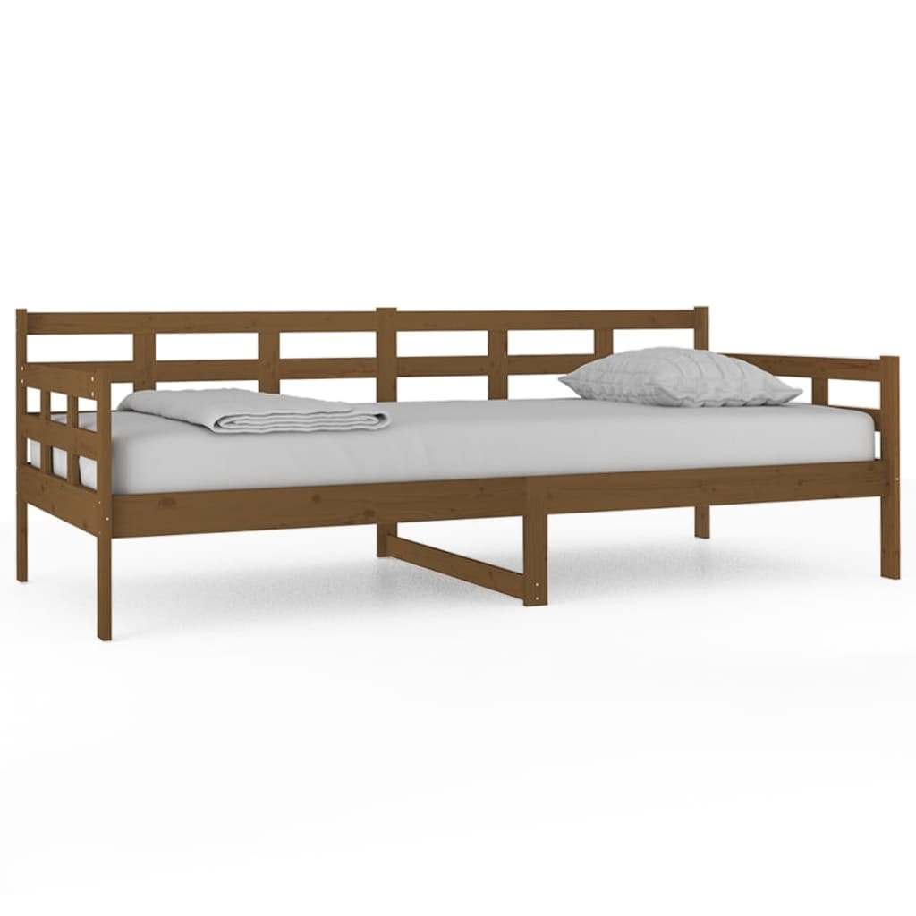 Slaapbank Massief Grenenhout Honingbruin 90X200 Cm