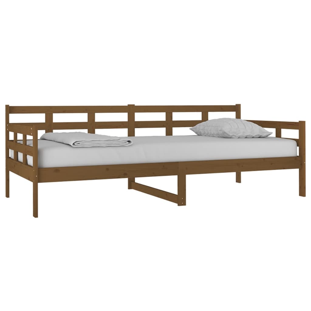 Slaapbank Massief Grenenhout Honingbruin 90X200 Cm