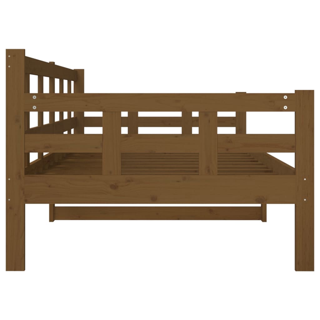 Slaapbank Massief Grenenhout Honingbruin 90X200 Cm
