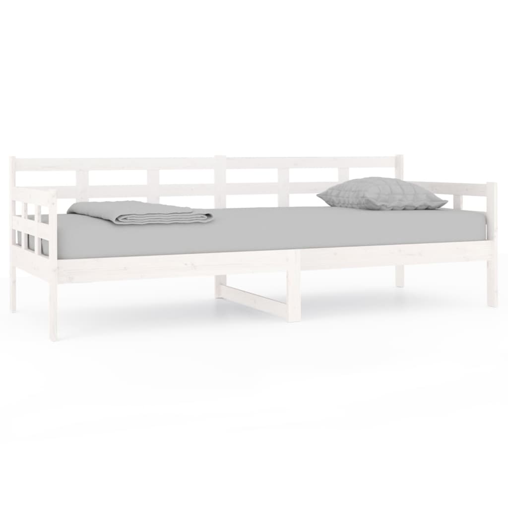 Slaapbank Massief Grenenhout Wit 80X200 Cm