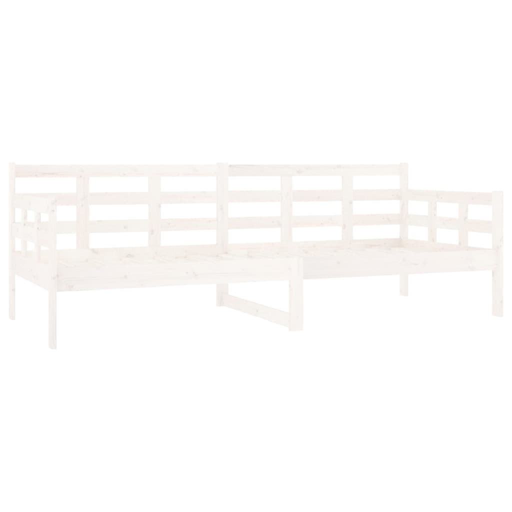Slaapbank Massief Grenenhout Wit 80X200 Cm